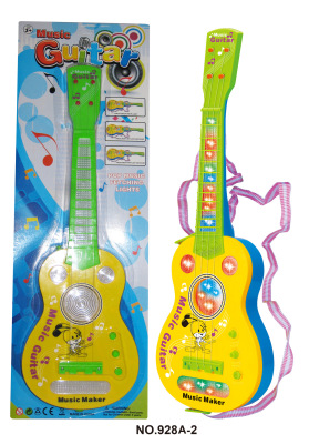 Children's Music Guitar Multifunctional Baby Early Childhood Education Cartoon Shape Guitar Learning Story Musical Instrument Toy