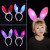 Cartoon Luminous Plush Rabbit Ears Hair Hoop Winter Children Luminous Headband Factory Direct Sales Wholesale