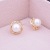 Sterling Silver Needle Stud Earrings Female Fashion Pearl Personality Wild Rose Earrings Zircon Graceful Online Influencer Ear Rings