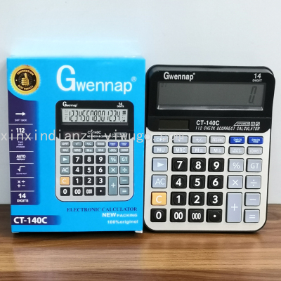 GwennapCT-140C New Solar Calculator 14-Digit Review Function Calculator