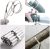 Stainless Steel Ribbon 7.9 Inch Heavy-Duty Self-Locking Cable Tie Multi-Purpose Metal Exhaust Twine Grip