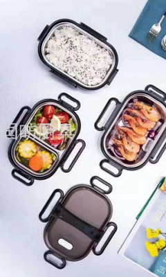304 Stainless Steel Lunch Box Well-Insulated Compartment Adult Cute Bento Box Student 2-Layer 3-Layer Multi-Layer 4-Layer Lunch Box