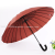 Tongzhou Umbrella Industry 24 Bones Long Umbrella Large Umbrella Blooming Curved Handle Big Plain Wind-Resistant 