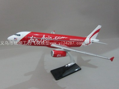 Aircraft Model (Malaysia Asian Airlines A320) Synthetic Resin Aircraft Model Simulation Aircraft Model