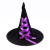 Halloween Dance Supplies Party Gathering Props Witch Hat Wizard Hat Ribbon Flannel Witch Hat Multicolor