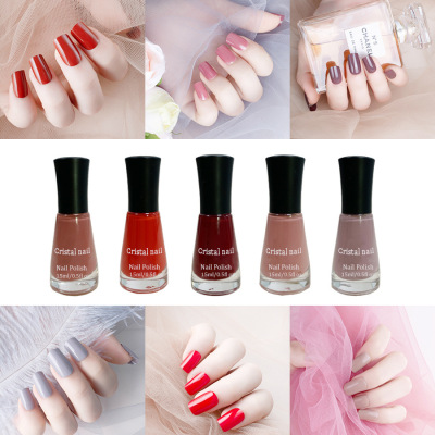 Oily Nail Polish Can Not Be Peeled and Baked Naturally and Quickly Dried Nail Polish Set 15ml Large Bottle of Nail Polish