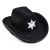 Western Cowboy Hat Knight's Cap Men's and Women's Sun Hats Outdoor Masquerade Performance Cap SIX STAR Section Side Cowboy Hat