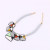 European and American Fashion Resin Necklace Geometric Resin Pendant Alloy String Clavicle Chain
