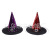 Hot Selling Halloween Witch Headband Masquerade Funny Party Two-Color Sequined Black Ribbon Cap