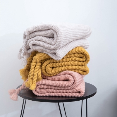 Nordic New Acrylic Fiber Knitted Blanket Office Cover Blanket Photography Shooting Sofa Blanket Yingman