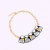 European and American Fashion Resin Necklace Geometric Square String Alloy Clavicle Chain Fashion Sweater Chain