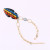 European and American Fashion Resin Necklace Geometric Pendant Alloy String Clavicle Chain Female All-Match Jewelry