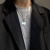 Double Layer European Hip Hop Sweater Sweater Chain Street Ins Clavicle Chain Harajuku Style Necklace Female Online Influencer Cool Accessories Ornament