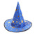 New Halloween Witch Hat Gold Leaf Bright Cloth Witch Hat Stage Performance Easter Makeup Ball Props