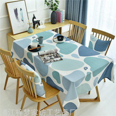 New European Style Polyester Printed Tablecloth Waterproof Placemat