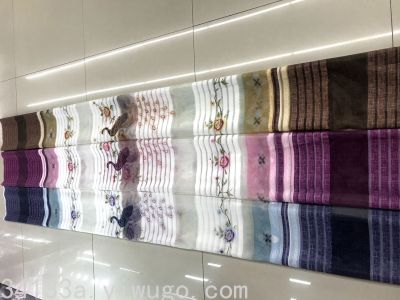 Factory Direct Sales New Yarn Single-Layer Phoenix Curtain