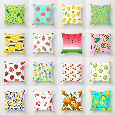 Fresh Summer Fruit Pillow Cover Home Sofa Cushion Cushion Cover Wholesale Customization
