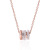 Small Waist Necklace 18K Golden Clavicle Chain Rose Gold Ornament Clear Necklace for Girls Origin Supply