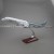 Aircraft Model (47cm Airbus Carbon Fiber Coating A350 Prototype) Synthetic Resin Aircraft Model