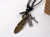 AliExpress Hot-Selling Ornament Vintage Alloy Feather Cowhide Necklace Adjustable Length European and American Men's and Women's Accessories