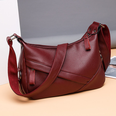 2020 New Versatile Fashion Bags Female Large Capacity Shoulder Bag Crossbody Leather Women's Bag Simple Tote Bag Wholesale