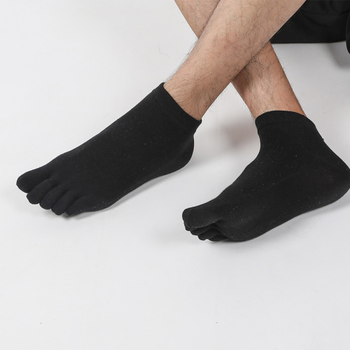 socks yoga socks men‘s five-finger socks split toe non-slip floor men‘s short socks five-toe split socks factory direct sales