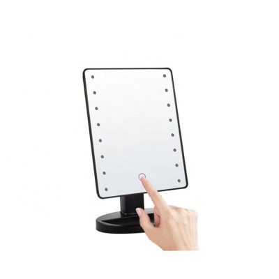 16led Makeup Mirror with LED Fill Light Dry Battery Suction Cup Folding Net Red Beauty Makeup Mirror Cross-Border