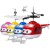 New Exotic Stall Hot Sale Chargeable with Remote Control Induction Vehicle Suspended Aircraft Light-Emitting Electric Children's Toys