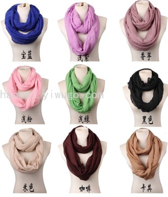 Foreign Trade New Scarf Solid Color Pullover Scarf Extra Large Size Women's Warm Scarf