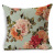 Amazon New Black Rose Linen Pillow Cover Home Sofa Cushion Cushion Cover Wholesale Customization