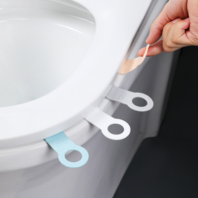 Domestic Toilet Toilet Seat Lid Cover Lifter Simple Non-Dirty Hand Flexible Glue Toilet Handle Universal Suction Toilet 