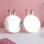 Creative Girlish Heart Rabbit Office Desktop Small Desktop round Makeup Mirror with Cosmetics Storage Box