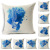 Exclusive for Cross-Border Marine Life Pillow Cover Seahorse Shell Cushion Cover Linen Pillow Amazon