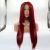 European and American Style Wig Front Lace Wine Red Long Straight Hair Former Lace Head Cap Wig