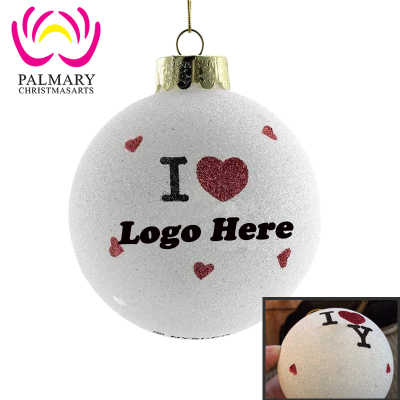Promo gift customized logo christmas ball