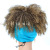 Blue Turban Wig Head Cover Foreign Trade Turban Wig Sheath African Ladies Afro Bandana Headband Head Cover