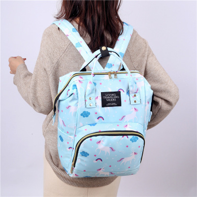 New Korean Style Mom Bag Custom Mummy Bag Handbags for Moms Double Back Leisure Baby Diaper Bag Multi-Functional Milk Insulated Bag