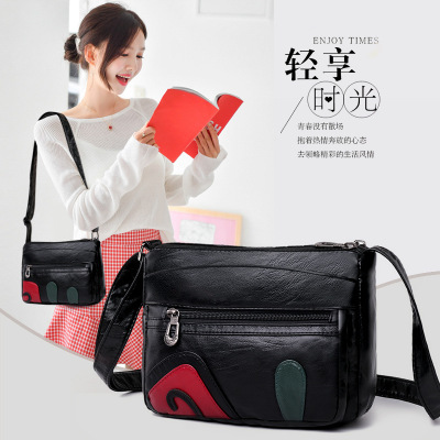2020 New Women's Bag Shoulder Messenger Bag Korean Style Versatile Bag Fashion Pu Dual-Use Bag Women's Bags Fashion Wholesale