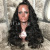 European and American Style Wig Black Big Wave Long Curly Hair High-Temperature Fiber Chemical Fiber Former Lace Head Cap