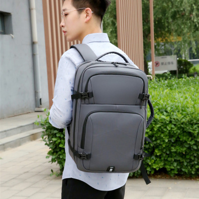 2020 New Multi-Functional Business Backpack Oxford Cloth Water-Resistant and Wear-Resistant Backpack Large Capacity USB Computer Bag