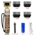 New Four Diamond Buddha Head Electric Clipper Retro Oil Head Carving 0 Cutter Head Carbon Fiber Metal Hair Clipper HTT