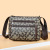 European and American Style New Women's Bag Fashion Middle-Aged Soft Leather Textured Mom Bag Simple Printed Crossbody Shoulder Bag