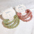 3 PCs Card Pack Korean New Bright Silk Thick Hemp Flowers Head Rope Girl High Elastic Durable Hair Ring Hair Rope Hair Accessories for Women