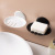 Creative Soap Box Suction Cup Wall-Mounted Soap Box Holder Cute Draining Bathroom Punch-Free Storage Rack Soap Box Holder