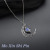 European and American Hollow Noctilucent Necklace Noctilucent Necklace Heart 4 Color Explosion Star Halloween Gift Necklace