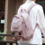 Student Schoolbag Backpack Female Ins Korean College Leisure Travel Bag Solid Color Couple Backpack Custom Logo