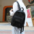 Student Schoolbag Backpack Female Ins Korean College Leisure Travel Bag Solid Color Couple Backpack Custom Logo