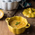 Spot Goods Ceramic Bowl with Lid Cute Dinnerware Pumpkin Bowl Household Creative Rice Bowl Western Food Small Soup Bowl Dessert Fruit Bowl