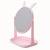 Desktop Cat Ear round Mirror HD Desktop Rotating Makeup Mirror Dressing Table Cartoon Rabbit Ear Beauty Princess Mirror