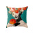 New Printed Female Flower Head Portrait Pillow Cover Home Sofa Office Throw Pillowcase Amazon EBay Exclusive